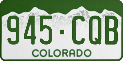 CO license plate 945CQB