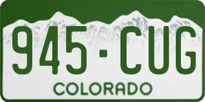 CO license plate 945CUG