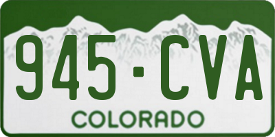 CO license plate 945CVA
