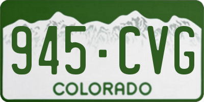 CO license plate 945CVG