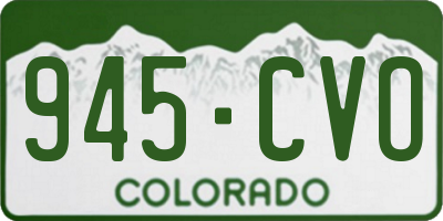 CO license plate 945CVO