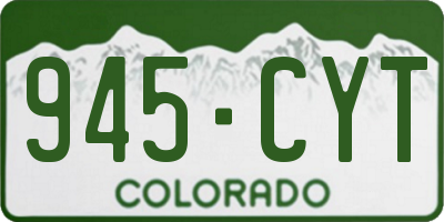 CO license plate 945CYT