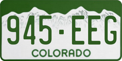 CO license plate 945EEG