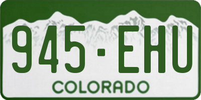 CO license plate 945EHU