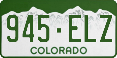 CO license plate 945ELZ