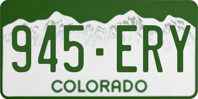 CO license plate 945ERY