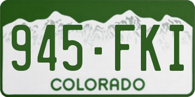 CO license plate 945FKI