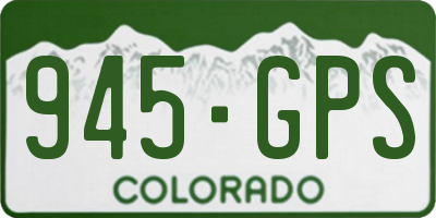 CO license plate 945GPS