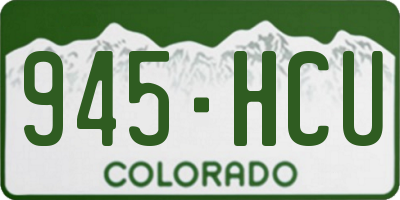 CO license plate 945HCU