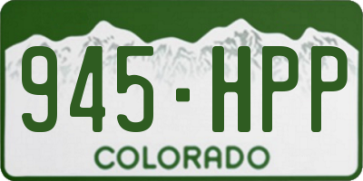 CO license plate 945HPP