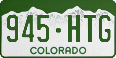 CO license plate 945HTG