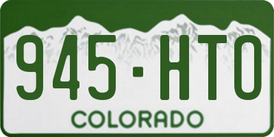CO license plate 945HTO