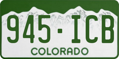 CO license plate 945ICB