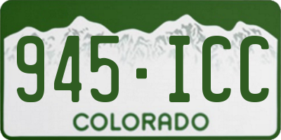 CO license plate 945ICC