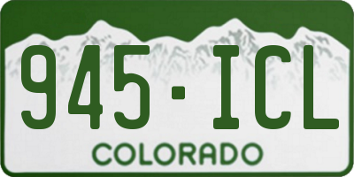 CO license plate 945ICL