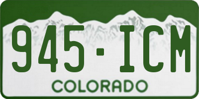 CO license plate 945ICM