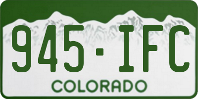 CO license plate 945IFC