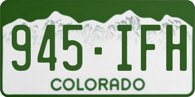CO license plate 945IFH