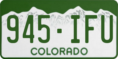 CO license plate 945IFU