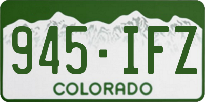 CO license plate 945IFZ