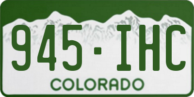 CO license plate 945IHC