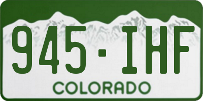 CO license plate 945IHF