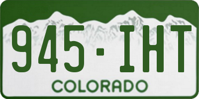 CO license plate 945IHT