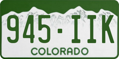 CO license plate 945IIK