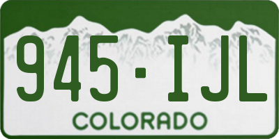 CO license plate 945IJL