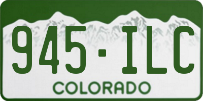 CO license plate 945ILC