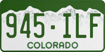 CO license plate 945ILF