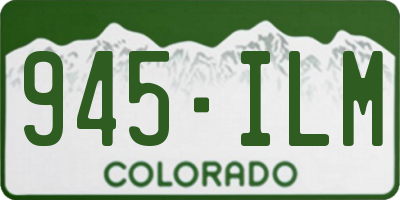 CO license plate 945ILM