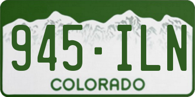 CO license plate 945ILN