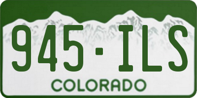 CO license plate 945ILS