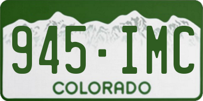 CO license plate 945IMC