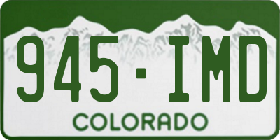 CO license plate 945IMD
