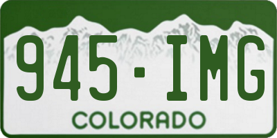 CO license plate 945IMG