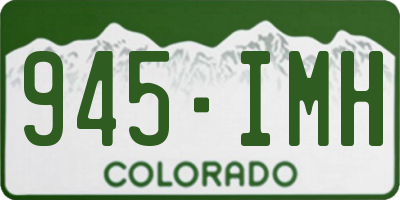 CO license plate 945IMH