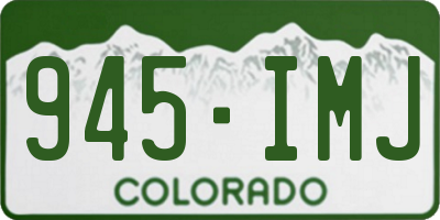 CO license plate 945IMJ