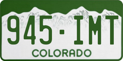 CO license plate 945IMT