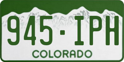 CO license plate 945IPH