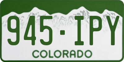 CO license plate 945IPY