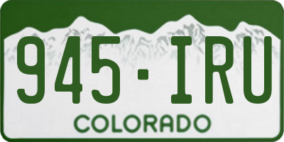 CO license plate 945IRU