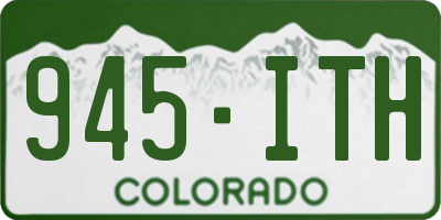 CO license plate 945ITH