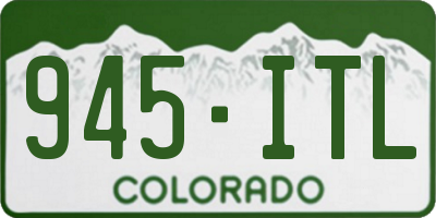 CO license plate 945ITL
