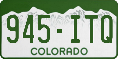CO license plate 945ITQ