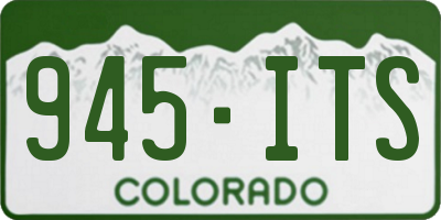CO license plate 945ITS