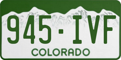 CO license plate 945IVF