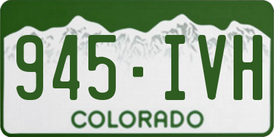 CO license plate 945IVH