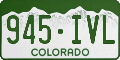 CO license plate 945IVL
